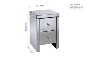 Birlea Seville 2 Drawer and 3 Drawer Bedside Table/ Nightstand/ Bedside Cabinet (5600299581606)