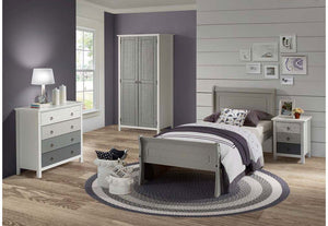 Seconique Georgia Grey Solid Pine Wooden Bed 3FT Single - 90cm (5674756997286)