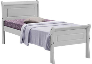 Seconique Georgia Grey Solid Pine Wooden Bed 3FT Single - 90cm (5674756997286)