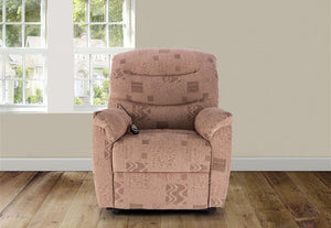 Birlea Regency Black, Brown and Wheat Faux Leather Manual Rise and Recline Chair (5600690307238)
