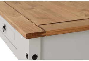 Seconique Corona Grey and White and Distressed Waxed Pine 1 Drw Coffee Table (5762068218022)