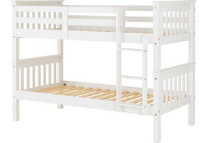 Seconique Neptune Oak & White Bunk Bed (5649286496422)