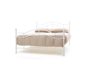 Serene Paris White Gloss Black Metal Bed Single Small Double 4FT6 King 6FT (7016863727790)