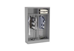 OSD Lynx High Gloss Grey Wardrobe (7582012539054)