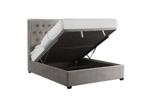 LPD Belgravia Cappuccino Grey Upholstered Ottoman Bed Double King & Super King (6257480335534)