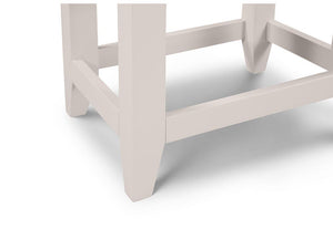 Julian Bowen Richmond Elephant Grey Solid Oak Dressing Table Stool (5799878820006)