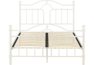 Seconique Keswick Cream Metal Bed 3FT Single - 90cm 4FT6 Double - 135cm (5674859724966)