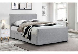 Julian Bowen Capri Fabric Upholstered Bed with 2 Underbed Drws Double 5FT King (6048933740718)