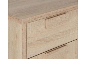 Seconique Cambourne Light Sonoma Solid Oak 3 Door 3 Drawer Sideboard (5739076321446)