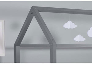 Birlea Home Grey and White Solid Pine Wooden Bed 3FT Single - 90cm (6016125501614)