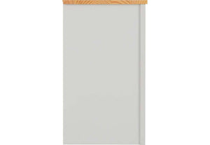 Seconique Ludlow Grey with Oak Lacquer 3 Drawer Chest (5747523289254)