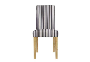 LPD Furniture Lorenzo Striped Fabric Dining Chair (6074488783022)