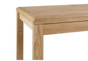 Julian Bowen Curve Waxed Oak Extending Dining Table (5805845381286)