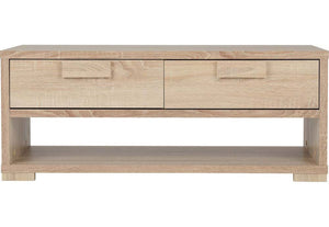 Seconique Cambourne Light Sonoma Solid Oak 2 Drw with 1 Open Shelf Coffee Table (5738162323622)
