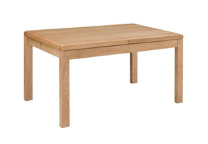 Julian Bowen Curve Waxed Oak Extending Dining Table (5805845381286)