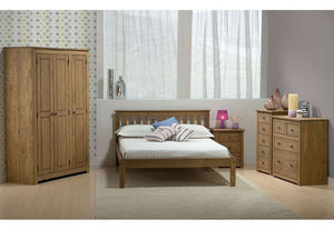 Birlea Santiago Solid Pine 2 Door Wardrobe and 3 Door Wardrobe (5600579977382)