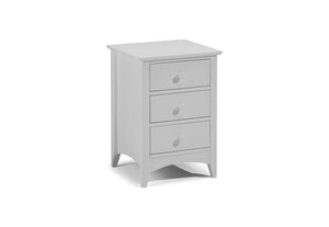 Julian Bowen Cameo 3 Drawer Bedside Table/Nightstand/Bedside Cabinet Chest (6563801465006)