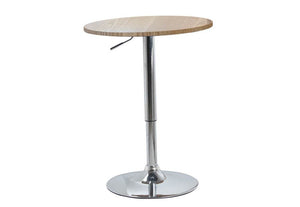 Heartlands Zen Natural & White Top with Chrome Base Bar Table (7484362031278)