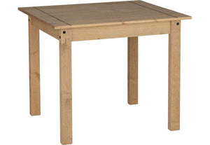 Seconique Panama Natural Wax Dining Set Table with 4 Chairs (5719738122406)