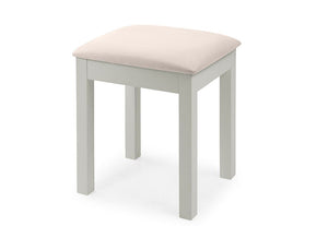 Julian Bowen Maine Surf White and Dove Grey Solid Pine Dressing Table Stool (6563311354030)