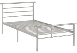 Seconique Orion Silver Metal Bed 3FT Single 4FT Small Double 4FT6 Double (6080280428718)