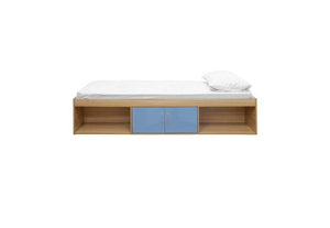 LPD Dakota High Gloss Blue Grey Pink White Cabin Bed w/ 3FT Cool Touch Mattress (6164067025070)