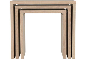 Seconique Cambourne Light Sonoma Solid Oak Nest Of Tables (5739371462822)