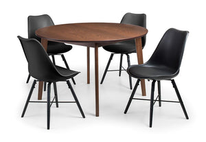 Julian Bowen Farringdon Walnut Circular Dining Table (5801667952806)