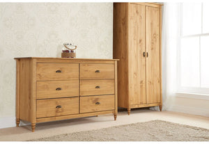 Birlea Pembroke Solid Pine 3 Over 2 Drawer Chest, 4 Dawer Chest & 6 Drawer Chest (5600474300582)