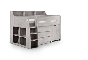 Julian Bowen Jupiter White & Grey Oak Mid Sleeper (5639746584742)