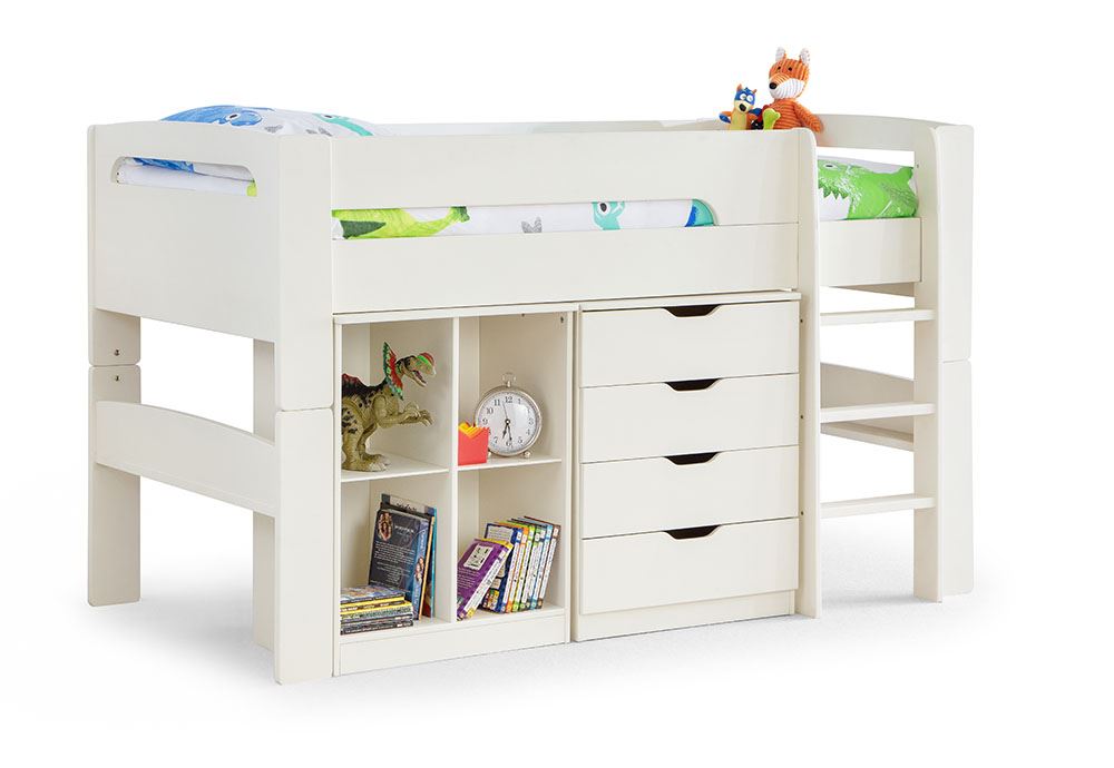 Julian Bowen Pluto Stone White Dove Grey Mid Sleeper One Stop
