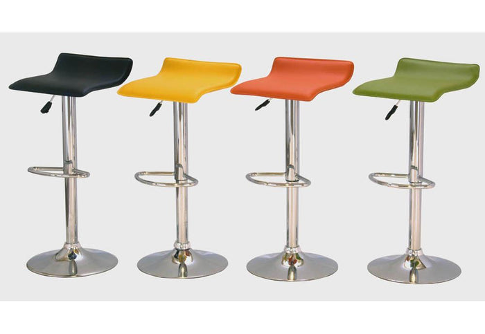 OSD Milan 8 Black Green Orange Red & Yello Bar Stool Set of 2