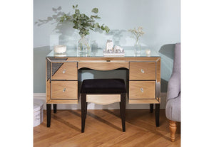 Birlea Palermo Mirrored Glass 4 Drawer Dressing Table (5596127035558)