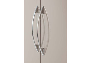 Seconique Nevada Grey, Oyster, Sonoma Oak and White 2 Door 1 Drawer Wardrobe (5762520842406)