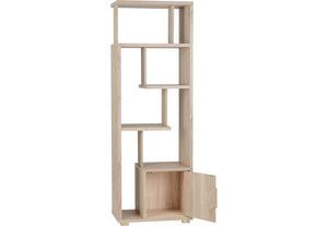 Seconique Cambourne Light Sonoma Oak 1 Door 5 Shelf,1 Door,3 Drw Display Cabinet (5738012967078)