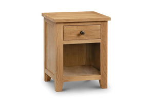 Julian Bowen Marlborough Oak Bedside Table/Nightstand/Bedside Cabinet Chest (6563293921454)
