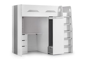 Julian Bowen Pegasus White & Anthracite High Sleeper (5639591166118)