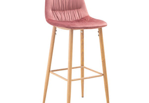 LPD Furniture Harper Beige Blue Grey & Vintage Pink Barstool Set of 2 (6169580535982)