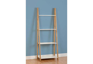 Seconique Santos White with Distressed Waxed Pine 4 Shelf Unit (5759391170726)