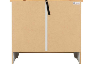 Seconique Ludlow Grey with Oak Lacquer 3 Drawer Chest (5747523289254)