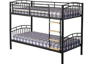 Seconique Ventura Black & Silver Bunk Bed (6976477757614)