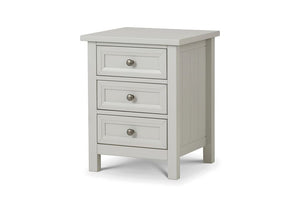 Julian Bowen Maine 3 Drawer Bedside Table/Nightstand/Bedside Cabinet Chest (6563289858222)