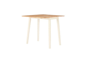 Birlea Lille Drop Leaf Cream & Oak Dining Set -Drop Leaf Table & 2 Dining Chairs (5596108947622)