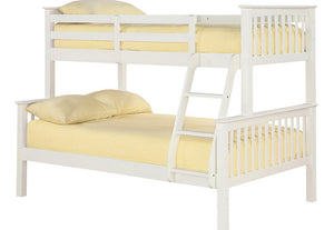 LPD Otto Navy Blue Off White Pine Wooden Triple Bunk Bed (6169641713838)