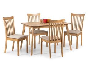Julian Bowen Boden Light Oak Rectangular Dining Table (6710554689710)