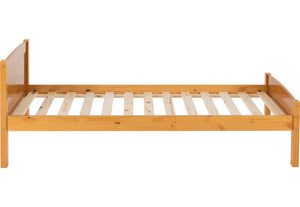 Seconique Amber Antique Pine White Solid Pine Wooden Bed 3FT Single 4FT6 Double (5669203017894)