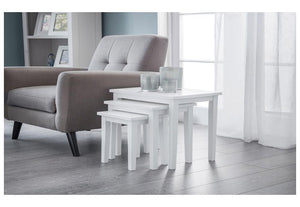 Julian Bowen Cleo White Nest of Tables (6933844754606)