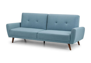 Julian Bowen Monza Mid-Grey Compact Retro Sofa bed (5801699213478)