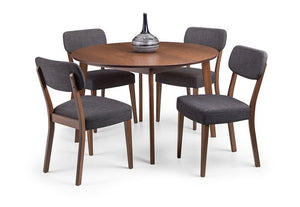 Julian Bowen Farringdon Walnut Circular Dining Table (5801667952806)