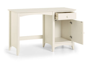 Julian Bowen Cameo Stone White Soild Pine 1 Cupboard 1 Drw Desk (5801739485350)